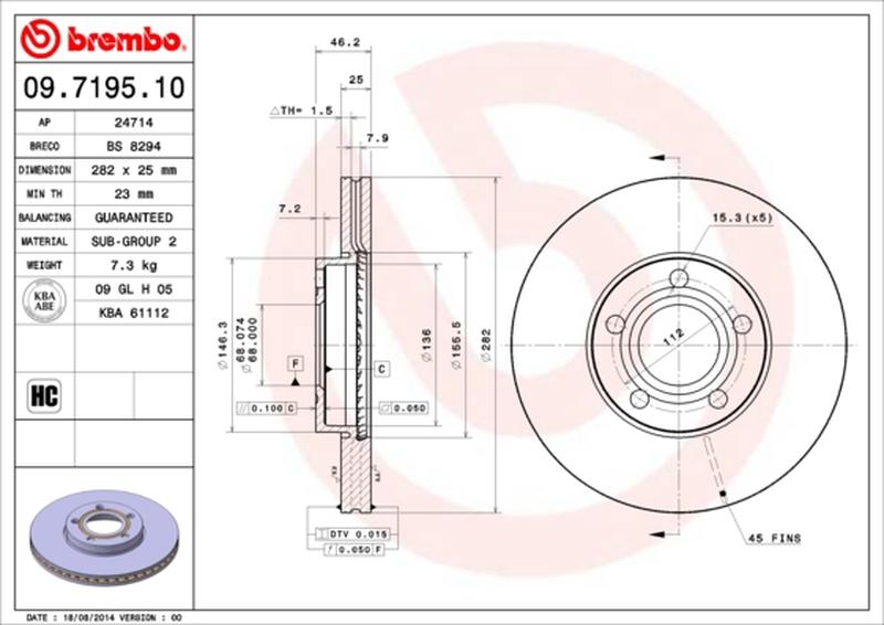 BREMBO 09-7195-10