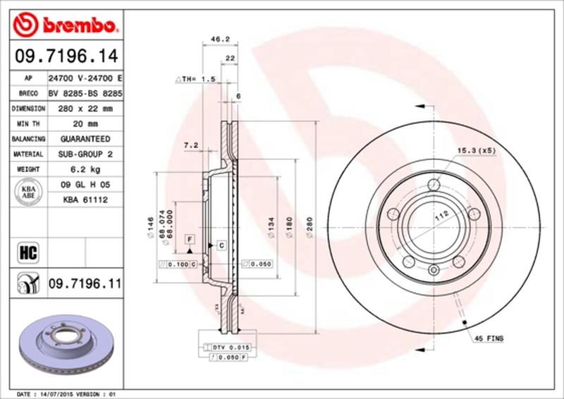 BREMBO 09-7196-11