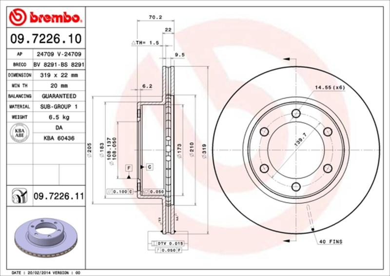 BREMBO 09-7226-11