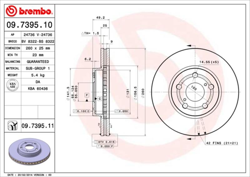 BREMBO 09-7395-11