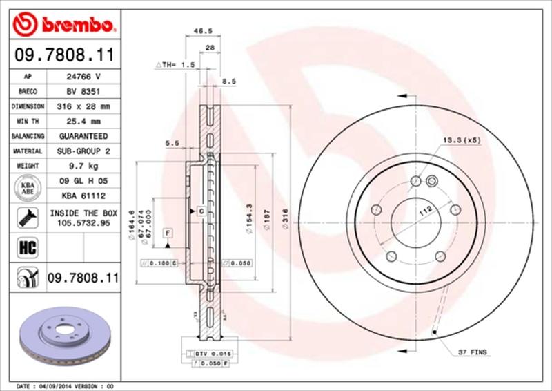 BREMBO 09-7808-11