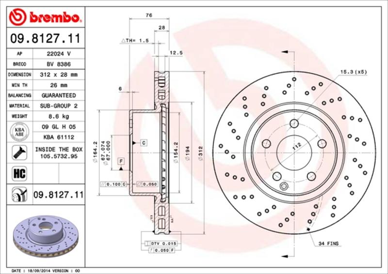 BREMBO 09-8127-11
