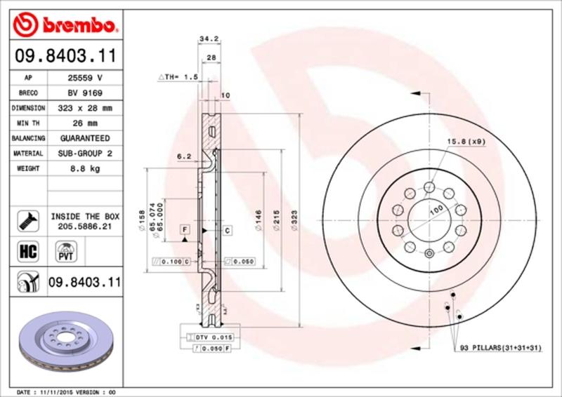 BREMBO 09-8403-11