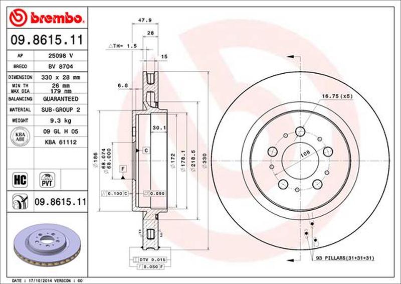 BREMBO 09-8615-11