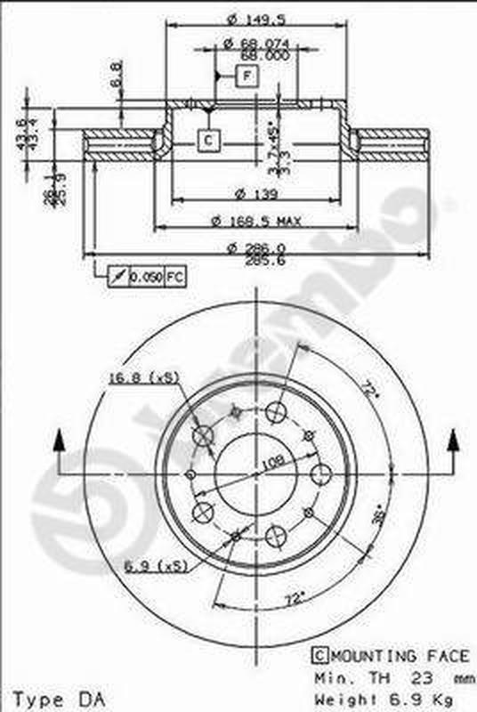 BREMBO 09-8633-75