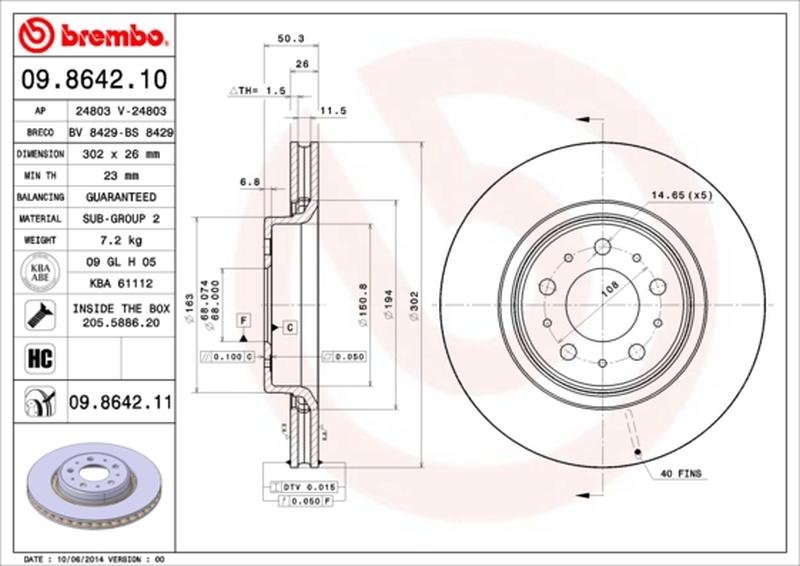 BREMBO 09-8642-11