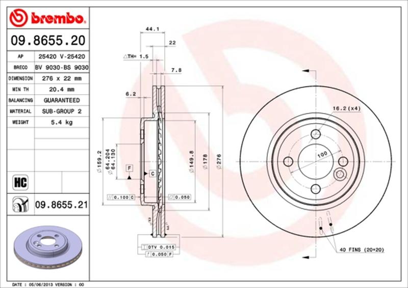 BREMBO 09-8655-21