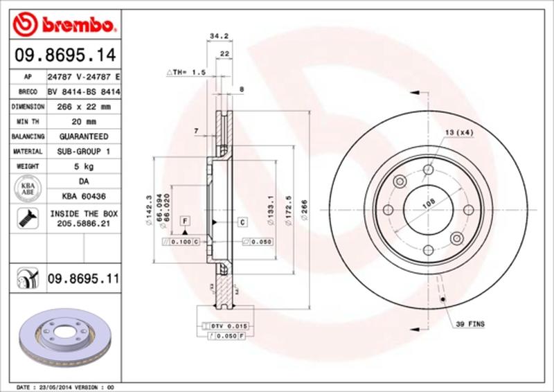 BREMBO 09-8695-11