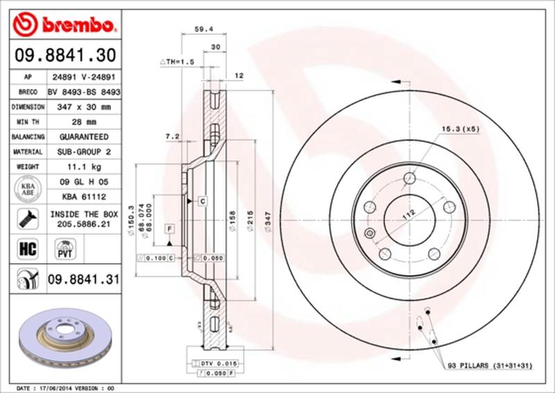 BREMBO 09-8841-31