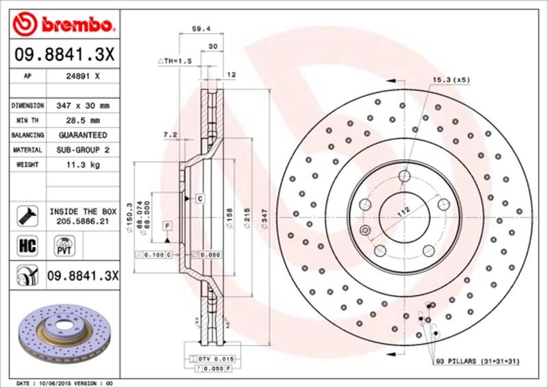 BREMBO 09-8841-3X