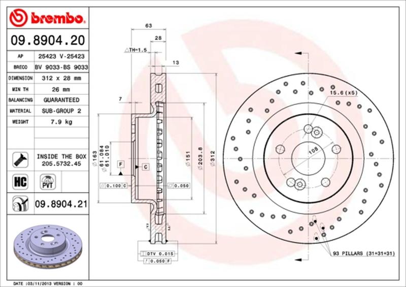 BREMBO 09-8904-21