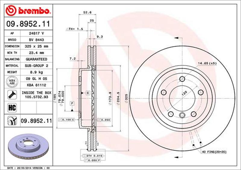 BREMBO 09-8952-11