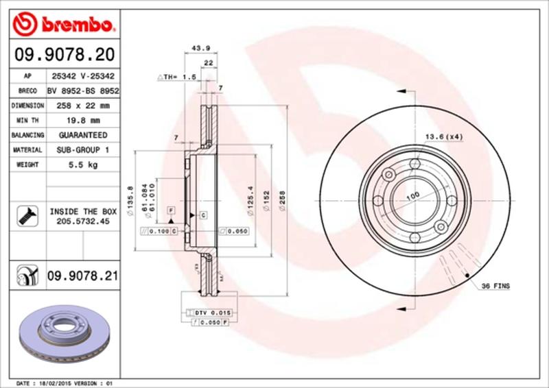 BREMBO 09-9078-20