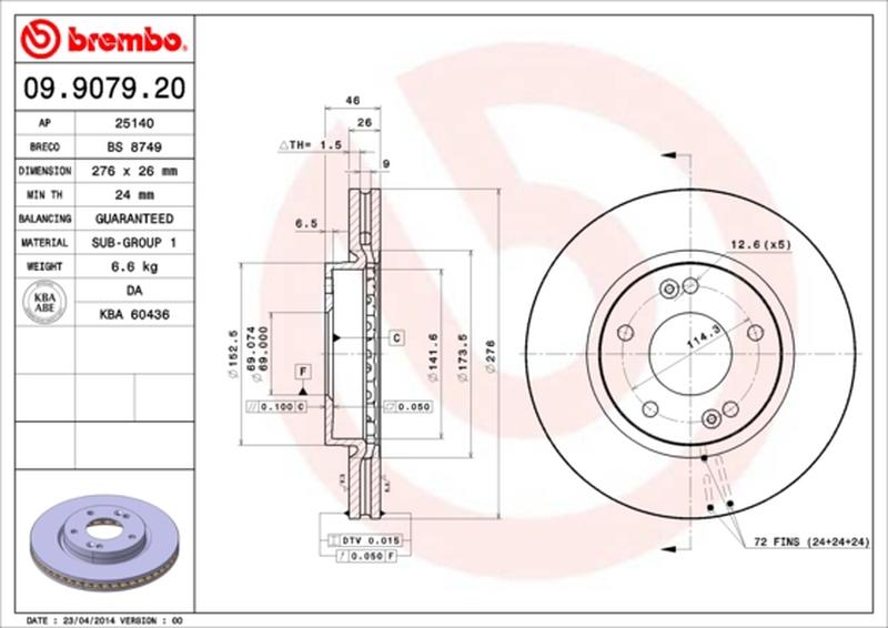 BREMBO 09-9079-20