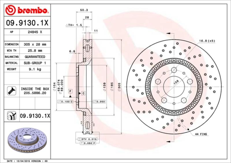 BREMBO 09-9130-1X