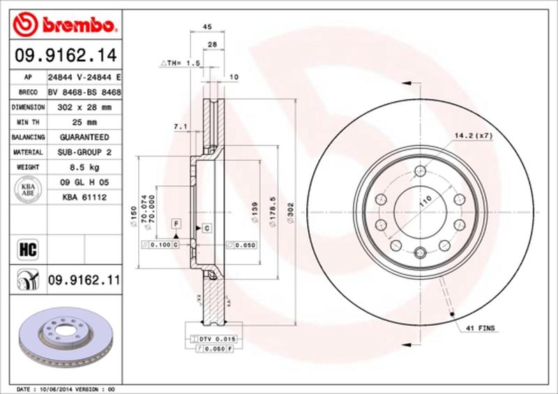 BREMBO 09-9162-11