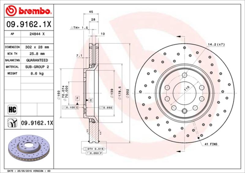 BREMBO 09-9162-1X