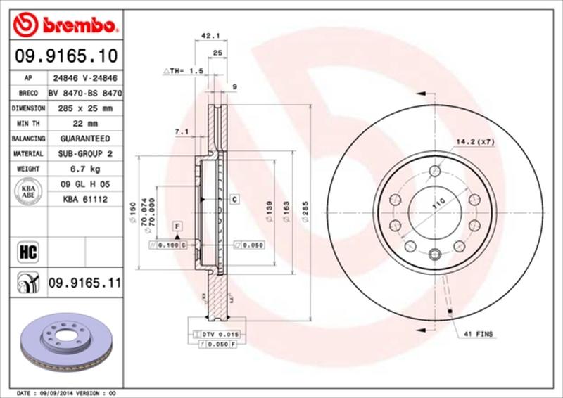 BREMBO 09-9165-11