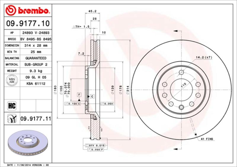 BREMBO 09-9177-11