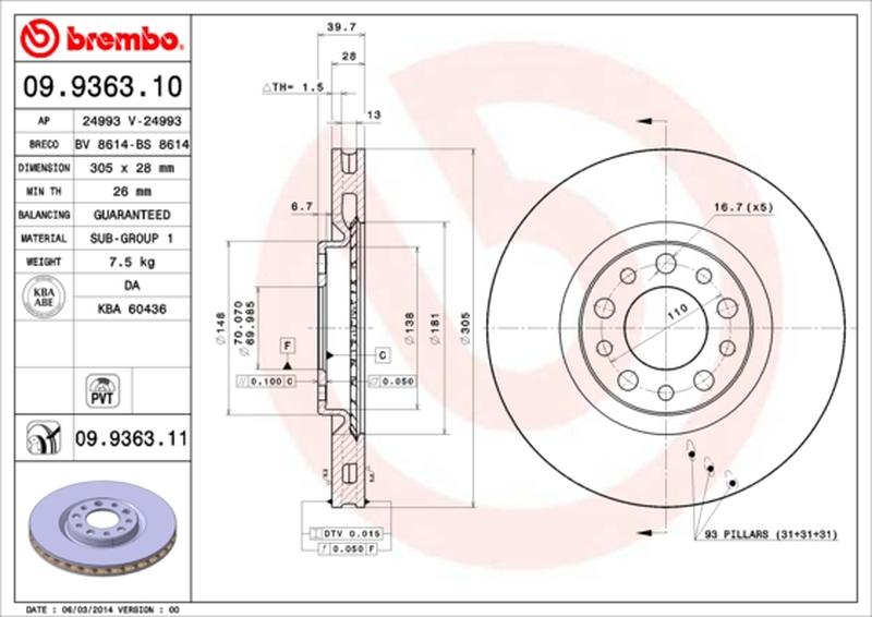 BREMBO 09-9363-11