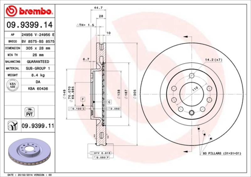 BREMBO 09-9399-11
