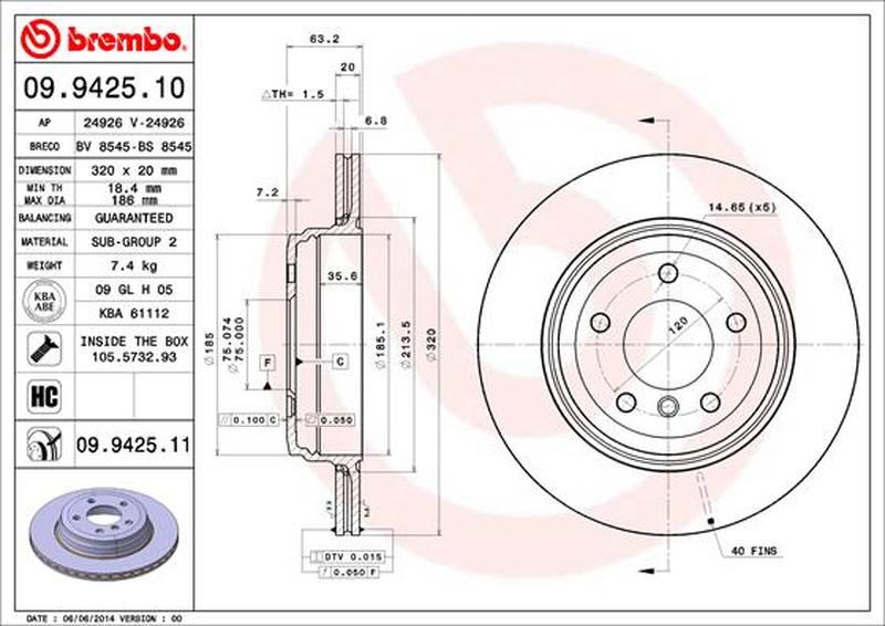 BREMBO 09-9425-11
