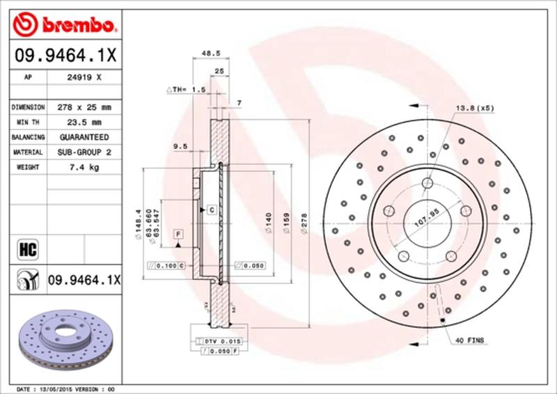 BREMBO 09-9464-1X