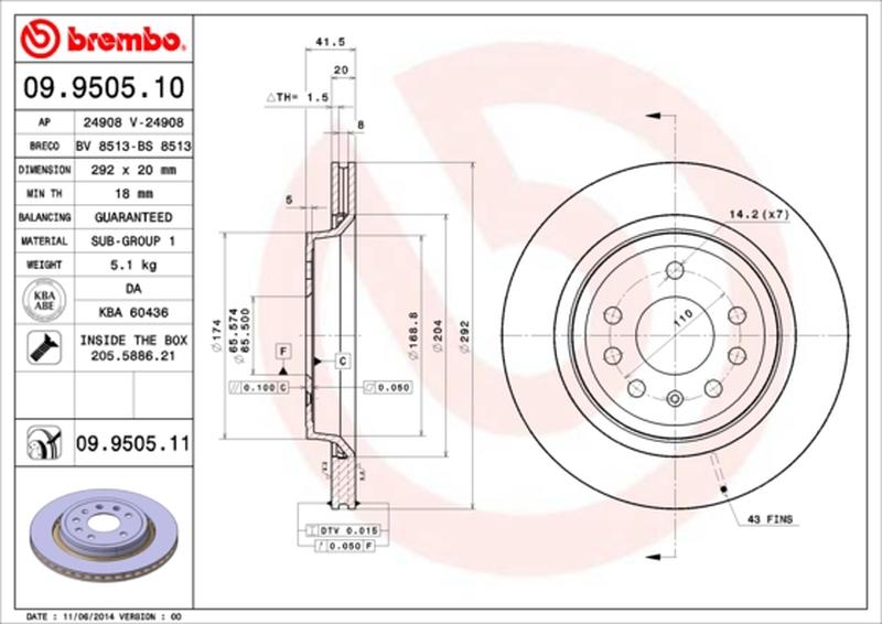 BREMBO 09-9505-11