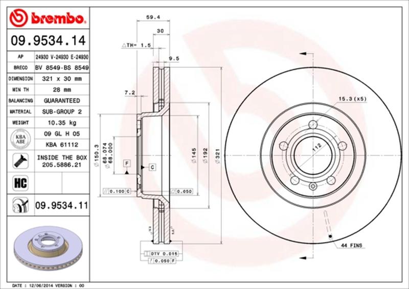 BREMBO 09-9534-11