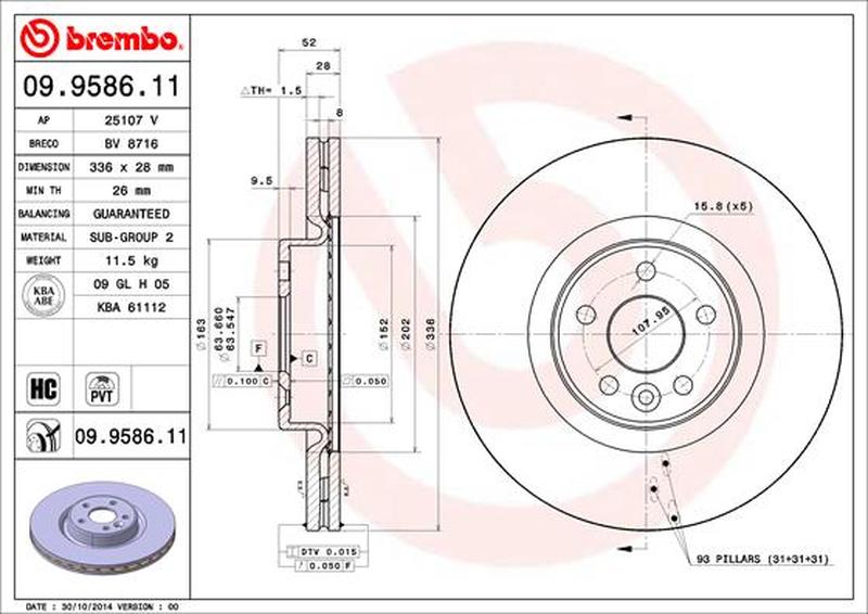 BREMBO 09-9586-11