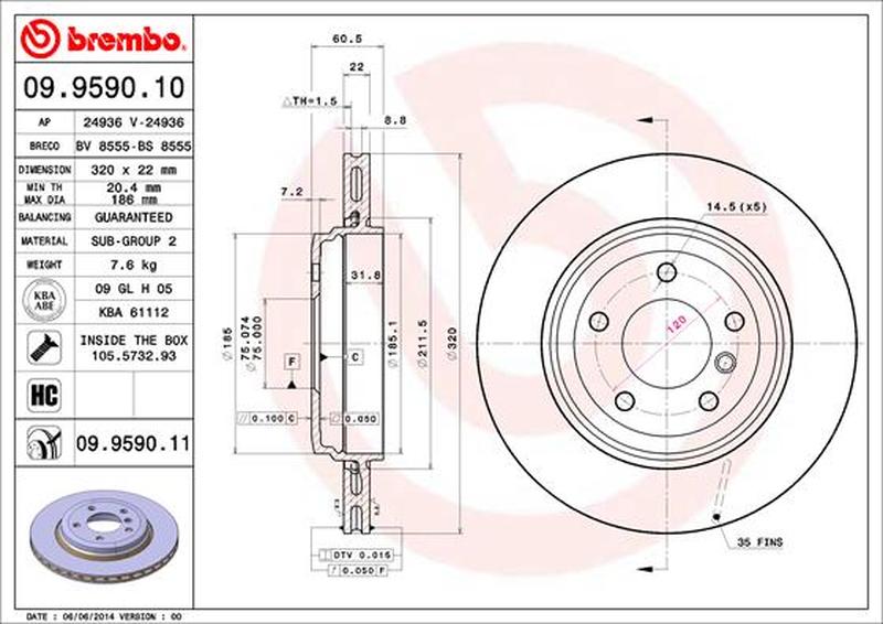 BREMBO 09-9590-11