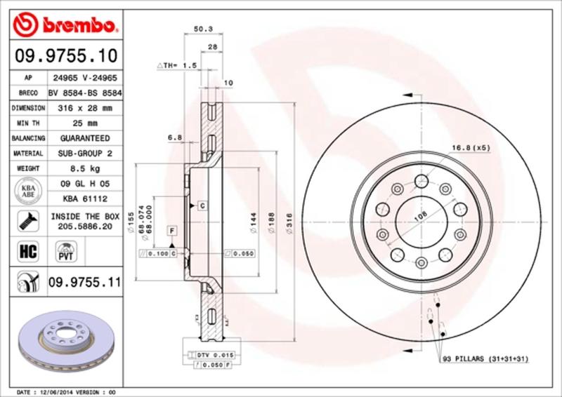 BREMBO 09-9755-11
