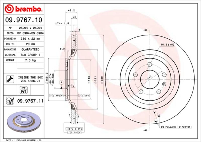 BREMBO 09-9767-11