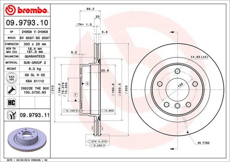 BREMBO 09-9793-11