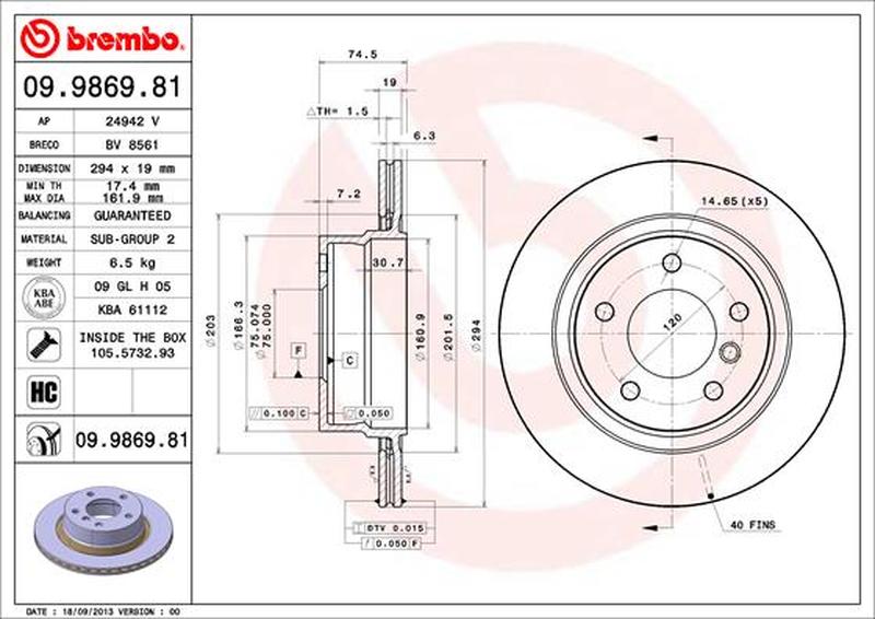 BREMBO 09-9869-81