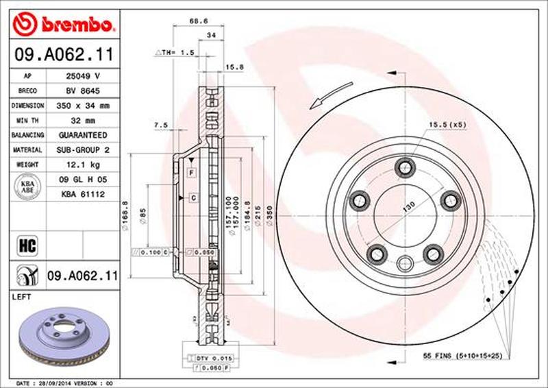 Ersatzteile-Info.de -AUDI Q7 (4L) 3.0 TFSI quattro BREMBO Radlager  