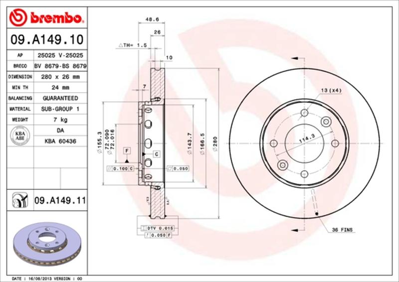 BREMBO 09-A149-11