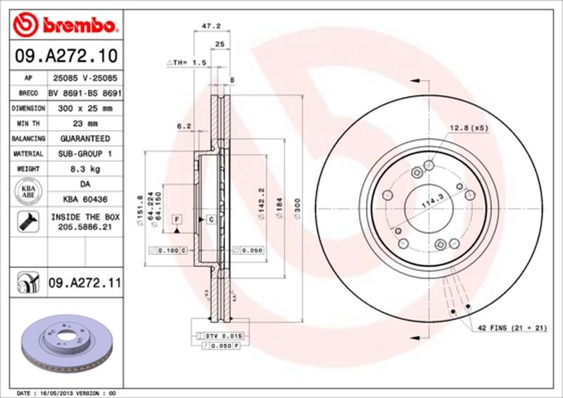 BREMBO 09-A272-11