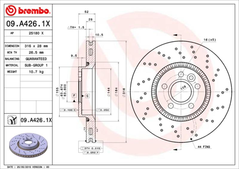 BREMBO 09-A426-1X