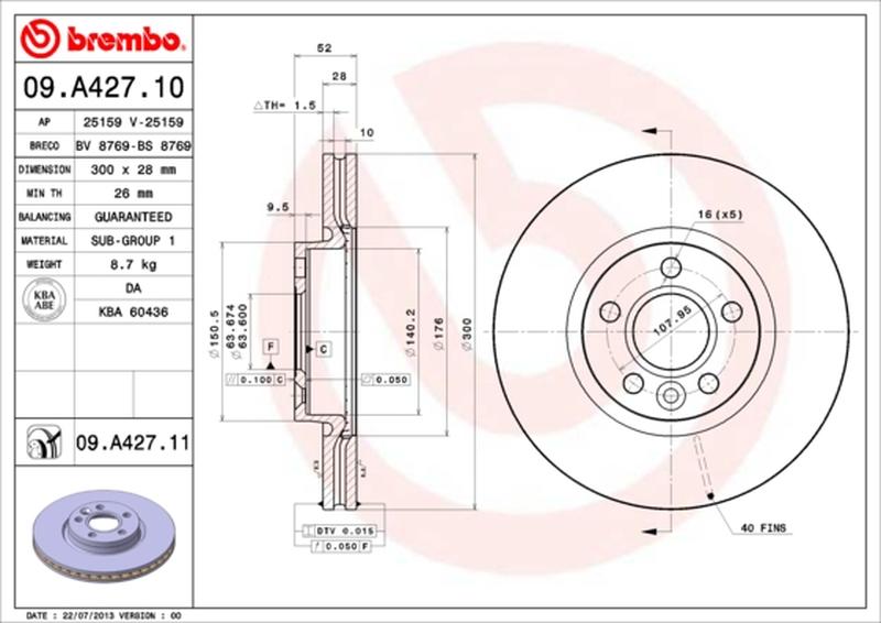 BREMBO 09-A427-11