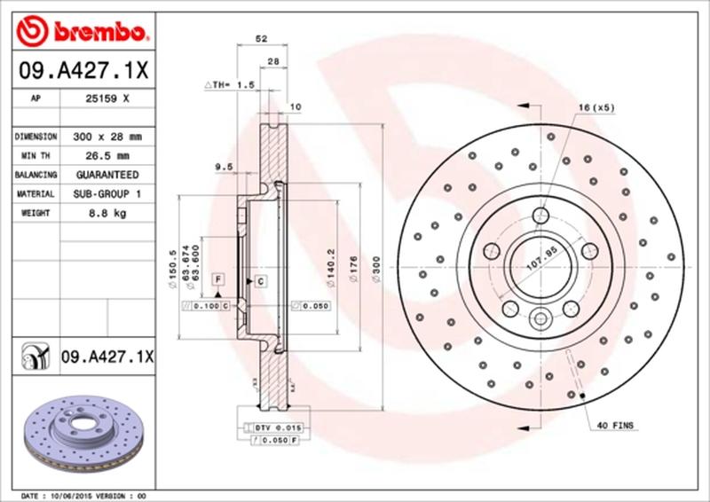 BREMBO 09-A427-1X