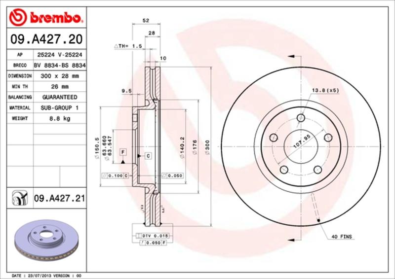 BREMBO 09-A427-21