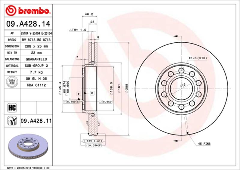 BREMBO 09-A428-11