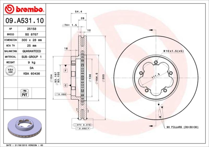 BREMBO 09-A531-10