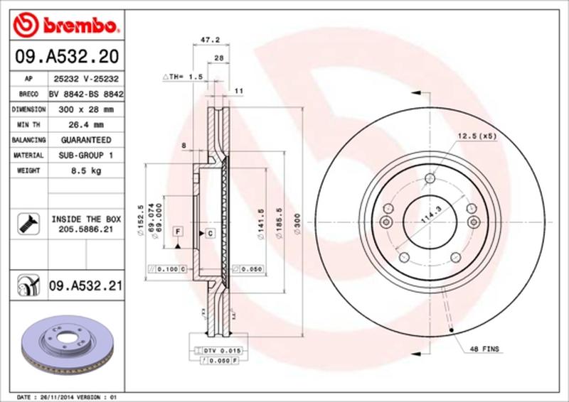 BREMBO 09-A532-20