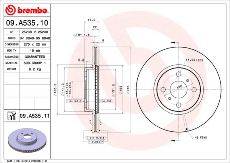 BREMBO 09-A535-11