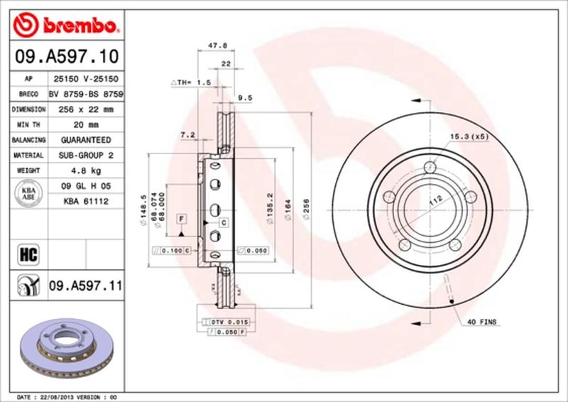 BREMBO 09-A597-11