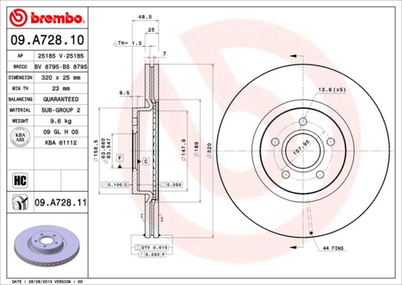 BREMBO 09-A728-11