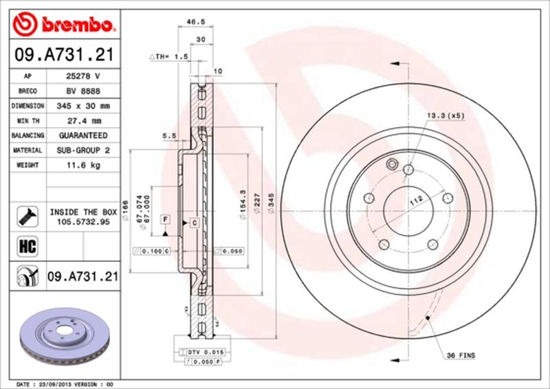BREMBO 09-A731-21