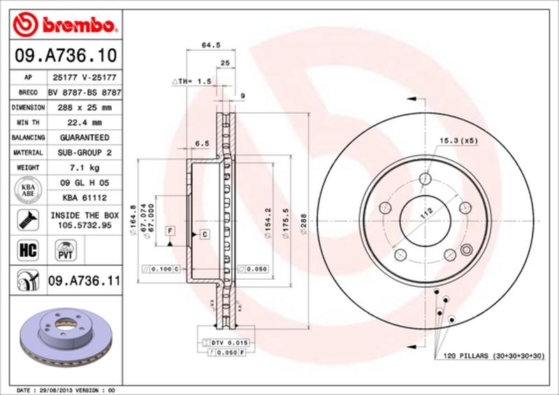 BREMBO 09-A736-11